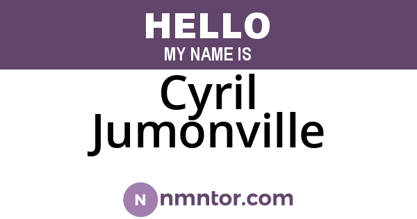 Cyril Jumonville
