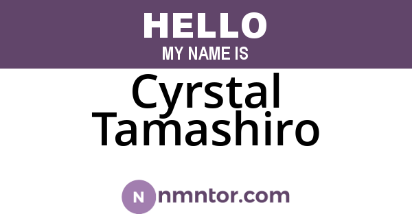 Cyrstal Tamashiro