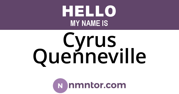 Cyrus Quenneville