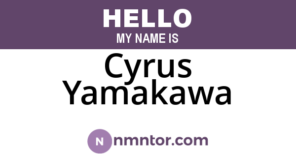 Cyrus Yamakawa