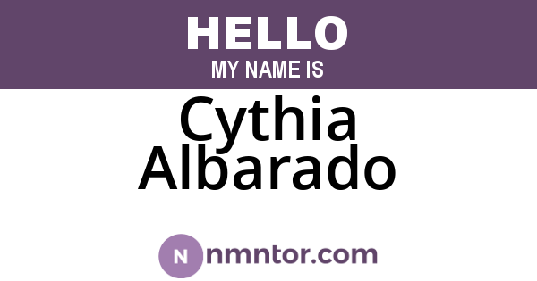 Cythia Albarado