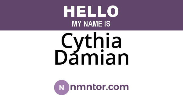 Cythia Damian