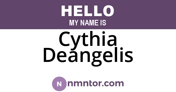 Cythia Deangelis