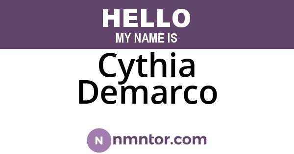 Cythia Demarco