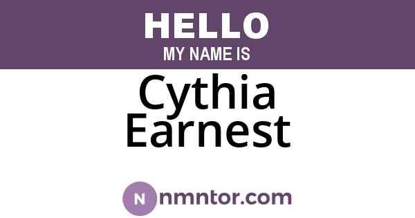 Cythia Earnest
