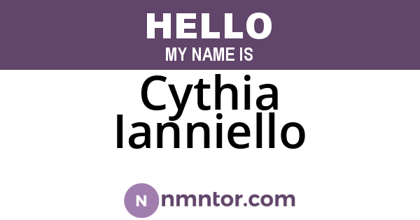 Cythia Ianniello