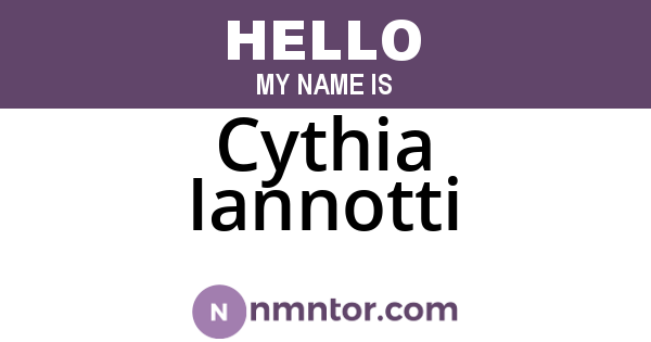 Cythia Iannotti