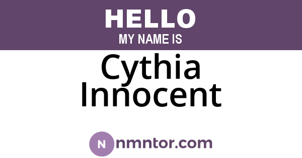 Cythia Innocent