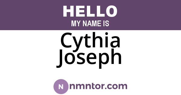 Cythia Joseph