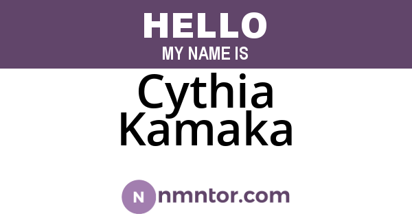 Cythia Kamaka