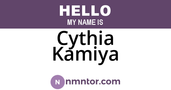 Cythia Kamiya