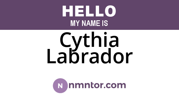 Cythia Labrador