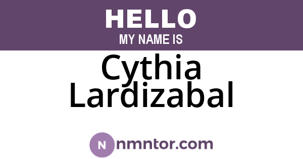 Cythia Lardizabal