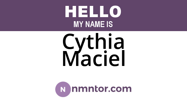 Cythia Maciel
