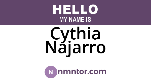 Cythia Najarro