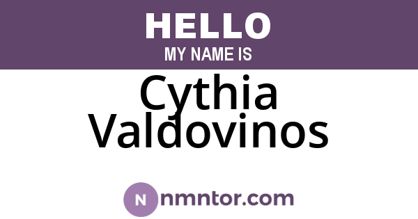 Cythia Valdovinos
