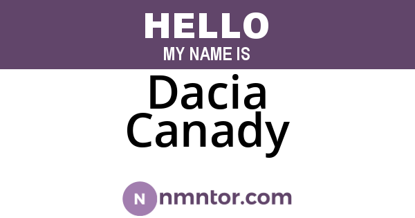 Dacia Canady