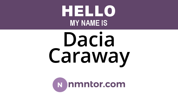 Dacia Caraway
