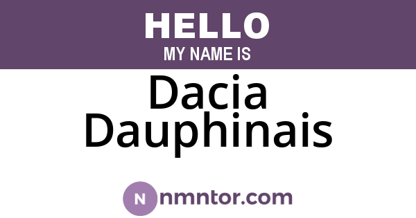 Dacia Dauphinais