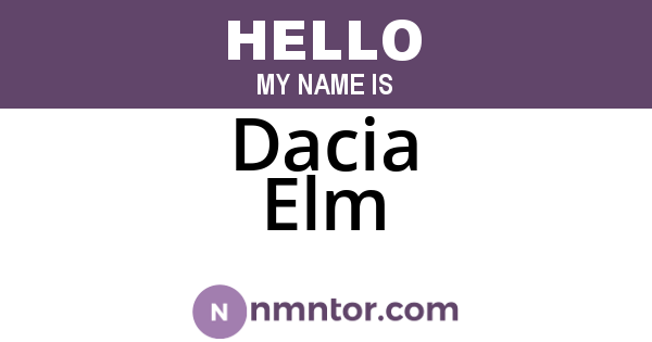 Dacia Elm