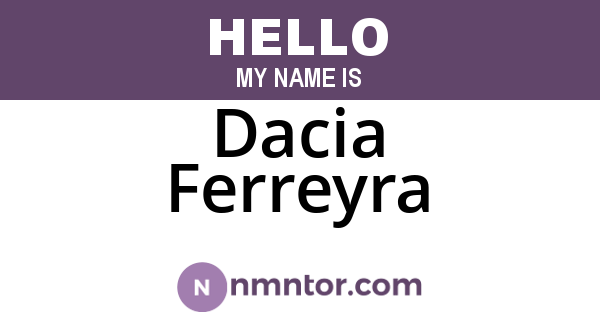 Dacia Ferreyra