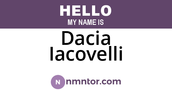 Dacia Iacovelli