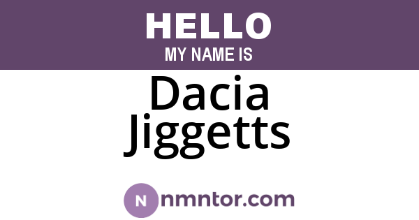 Dacia Jiggetts
