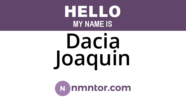 Dacia Joaquin
