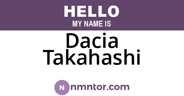 Dacia Takahashi