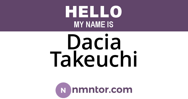 Dacia Takeuchi