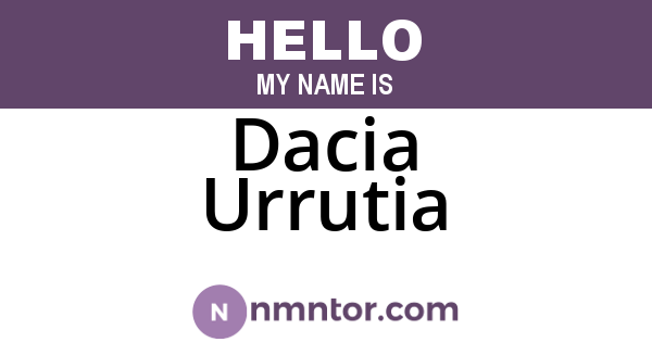 Dacia Urrutia