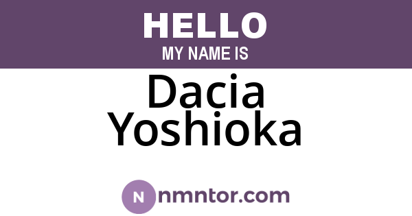 Dacia Yoshioka