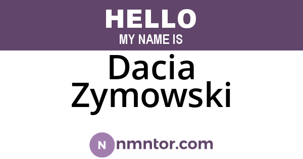 Dacia Zymowski