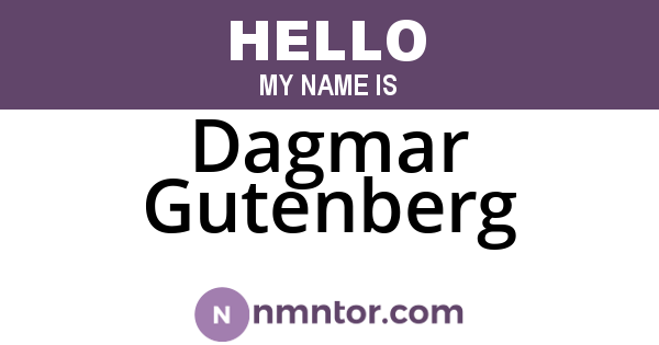 Dagmar Gutenberg