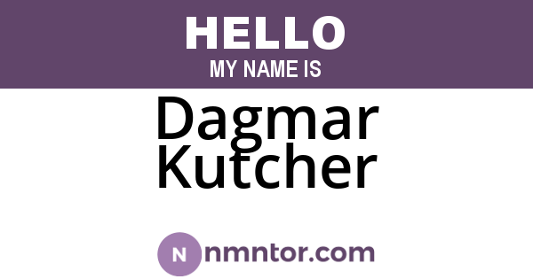 Dagmar Kutcher