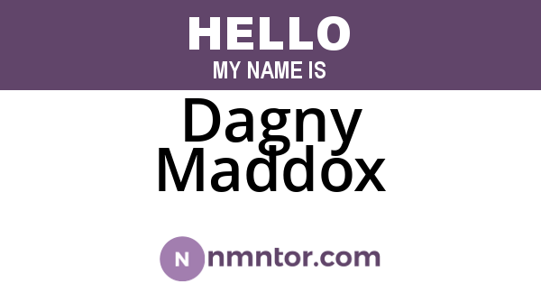 Dagny Maddox