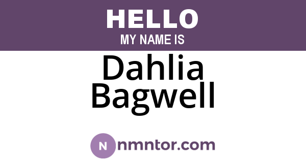 Dahlia Bagwell