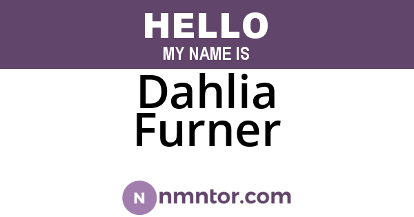Dahlia Furner
