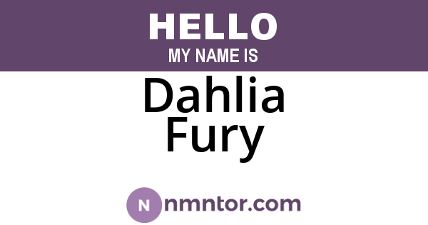 Dahlia Fury