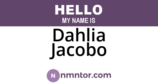 Dahlia Jacobo