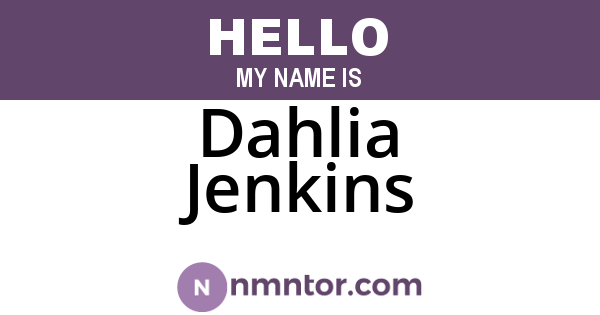 Dahlia Jenkins