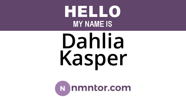 Dahlia Kasper