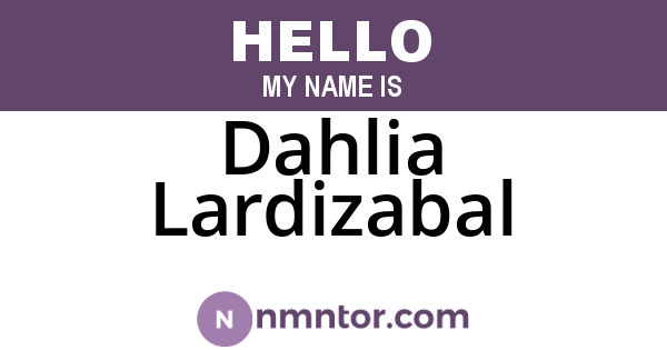 Dahlia Lardizabal