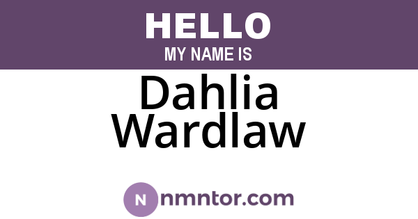 Dahlia Wardlaw