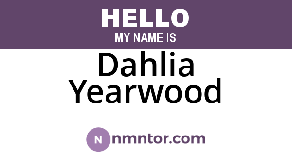 Dahlia Yearwood