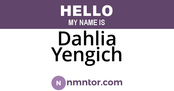 Dahlia Yengich