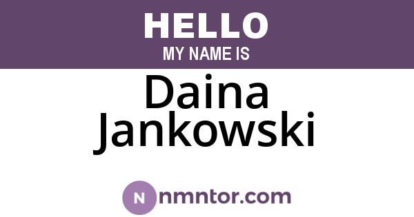 Daina Jankowski