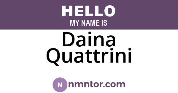 Daina Quattrini