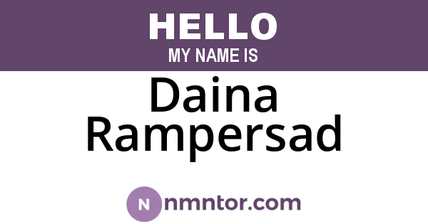 Daina Rampersad