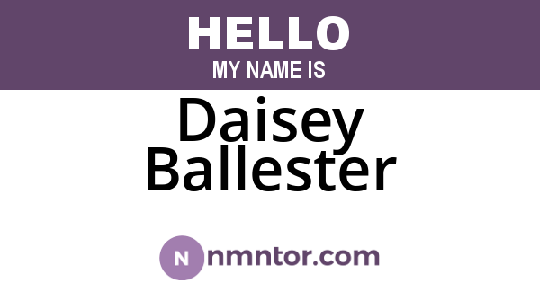 Daisey Ballester